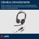 POLY Auriculares estéreo Blackwire 5220 USB-C + Conector de 3,5 mm + Adaptador USB-C/A