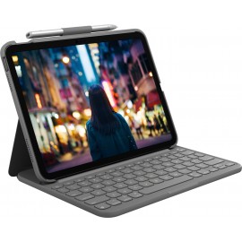 Logitech Slim Folio Gris Bluetooth QWERTY Inglés del Reino Unido