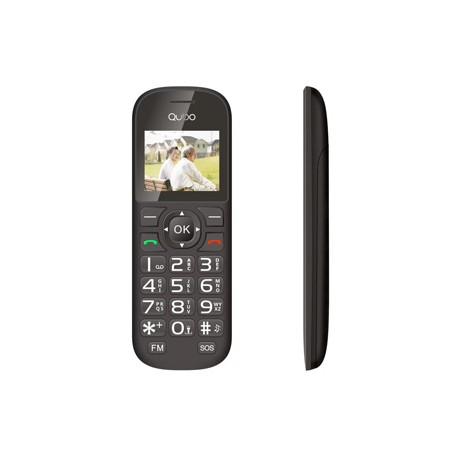 QUBO - Qubo D-1803 4,5 cm (1.77'') Negro Teléfono para personas mayores - qud1803senbk