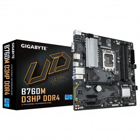 GIGABYTE B760M D3HP DDR4 - Compatible con CPUs Intel Core de 14ª generación