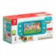 Consola nintendo switch lite turquesa + animal crossing new horizons + 12 meses nintendo switch online