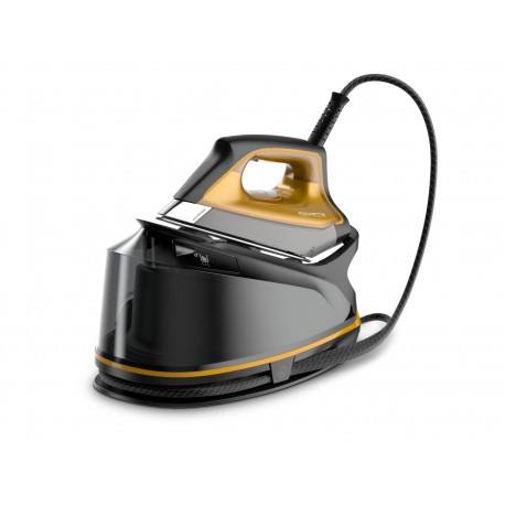 Rowenta DG7644 2200 W 1,1 L Suela Microsteam 400 HD Láser Negro, Oro