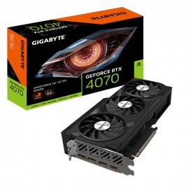 GIGABYTE - GIGABYTE Tarjeta Gráfica GeForce RTX 4070 WINDFORCE OC V2 12G