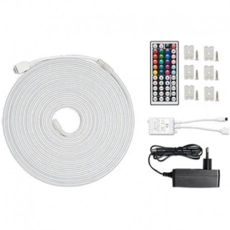 TIRA LED NEON CON CONTROL REMOTO Y FUENTE DE ALIMENTACION 2 M VENTION