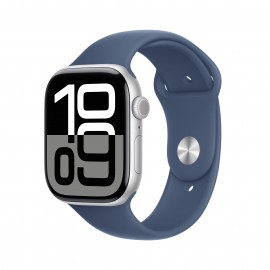 APPLE - Apple Watch Series 10 OLED 46 mm Digital 416 x 496 Pixeles Pantalla táctil 4G Plata Wifi GPS (satélite) - mwy13ql/a