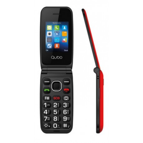 QUBO - Qubo NEO NW 6,1 cm (2.4'') Negro, Rojo Teléfono con cámara - quneonwsenrd