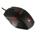 KONIX - Konix Runemaster EVO ratón Juego Ambidextro USB tipo A 2500 DPI - KX-MHA-MP-RED