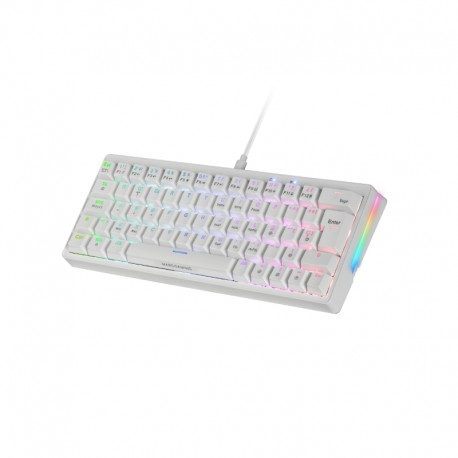 MARS GAMING - TECLADO MECANICO MKMINIPRO LINEAR LUBRICATED SWITCHES RGB BLANCO MARS GAMING - MKMINIPROWYES