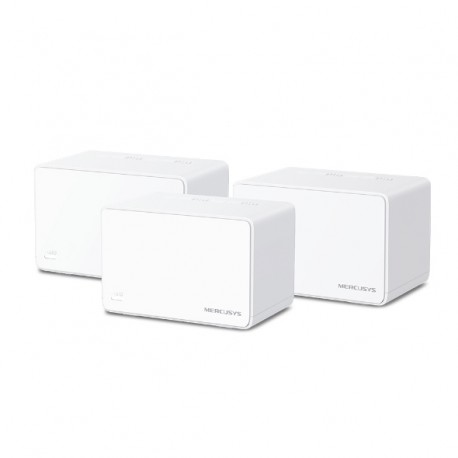 MERCUSYS - Mercusys Halo H80X(3-pack) Doble banda (2,4 GHz / 5 GHz) Wi-Fi 6 (802.11ax) Blanco Interno - halo h80x(3-pack)