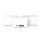 MERCUSYS - Mercusys Halo H80X(3-pack) Doble banda (2,4 GHz / 5 GHz) Wi-Fi 6 (802.11ax) Blanco Interno - halo h80x(3-pack)