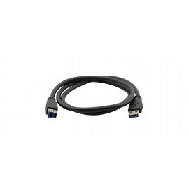 Kramer Electronics 3ft, USB3.0-A - USB3.0-B cable USB 0,9 m USB A USB B Macho Negro