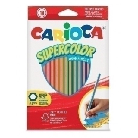 LAPICES COLOR CARIOCA SUPERCOLOR C/18