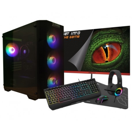 Zone Evil AMD Ryzen 5 4650G/16GB/2 Tb NVMe/Windows 11 Monitor 24 Teclado raton auriculares y alfombriila Ordenador GamingPC