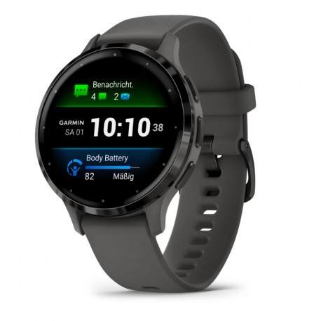 Garmin Venu 3S 3,05 cm (1.2'') AMOLED Digital 390 x 390 Pixeles Pantalla táctil Gris Wifi GPS (satélite)