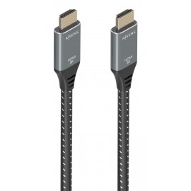 AISENS Cable HDMI V2.1 ultra alta velocidad / HEC 8K@60Hz 48Gbps, A/M-A/M, Gris/Negro, 10m