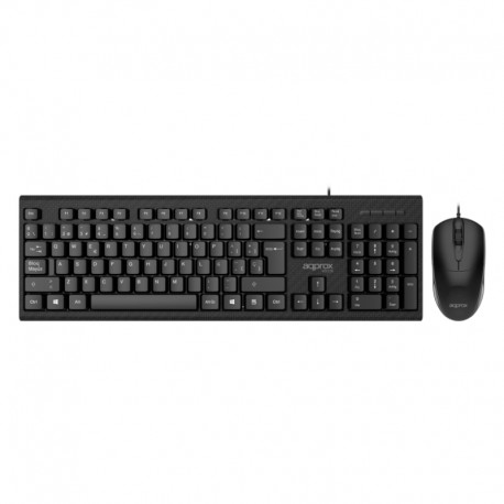 TECLADO + RATON OPTICO MX235 NEGRO APPROX