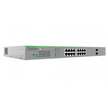 Allied Telesis AT-GS950/18PS-V2-50 switch No administrado Gigabit Ethernet (10/100/1000)  (PoE) Gris