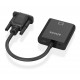 AISENS Cable conversor SVGA+Audio a HDMI, SVGA/M+Jack 3.5/H+USB MicroB/H-HDMI A/H, Negro, 20cm - A115-0873