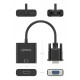 AISENS Cable conversor SVGA+Audio a HDMI, SVGA/M+Jack 3.5/H+USB MicroB/H-HDMI A/H, Negro, 20cm - A115-0873