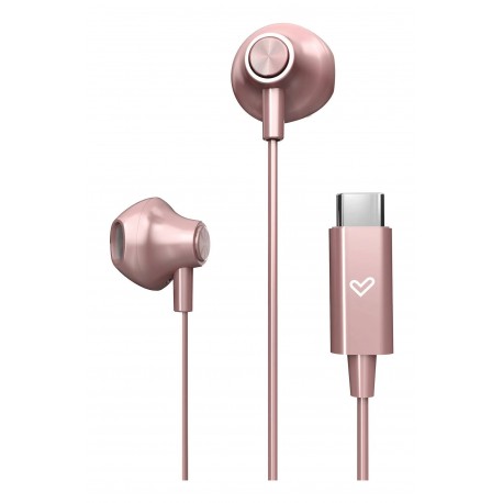 Energy Sistem EasyPods Auriculares Alámbrico Dentro de oído Música/uso diario USB Tipo C Oro rosa