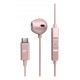 Energy Sistem EasyPods Auriculares Alámbrico Dentro de oído Música/uso diario USB Tipo C Oro rosa