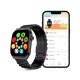 Ksix Smartwatch Olympo, Pantalla AMOLED 1,96'', 2 correas, Aut. 5 días, Modos deporte y salud, Llamadas, Asistentes voz, Negro