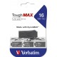 VERBATIM - Verbatim ToughMAX 16GB 2.0 Conector USB Tipo A Negro unidad flash USB - 49330