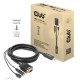 CLUB3D CAC-1712 adaptador de cable de vídeo 2 m VGA (D-Sub) + 3,5mm HDMI + Micro-USB Negro