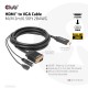 CLUB3D CAC-1712 adaptador de cable de vídeo 2 m VGA (D-Sub) + 3,5mm HDMI + Micro-USB Negro