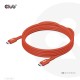 CLUB3D Cable certificado USB2 tipo C bidireccional USB-IF Datos 480 Mb, PD 240 W (48 V/5 A) EPR M/M 3 m/9,84 pies