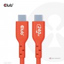 CLUB3D CAC-1573 cable USB USB4 Gen 2x2 2 m USB C Rojo