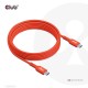 CLUB3D CAC-1573 cable USB USB4 Gen 2x2 2 m USB C Rojo