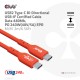 CLUB3D CAC-1573 cable USB USB4 Gen 2x2 2 m USB C Rojo