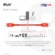 CLUB3D CAC-1573 cable USB USB4 Gen 2x2 2 m USB C Rojo