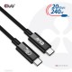 CLUB3D CAC-1575 cable USB USB4 Gen 2x2 2 m USB C Negro