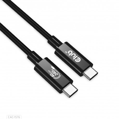 CLUB3D CAC-1576 cable USB USB4 Gen 3x2 1 m USB C Negro