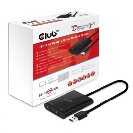 CLUB3D USB A a dos pantallas HDMI ™ 2.0 4K 60Hz