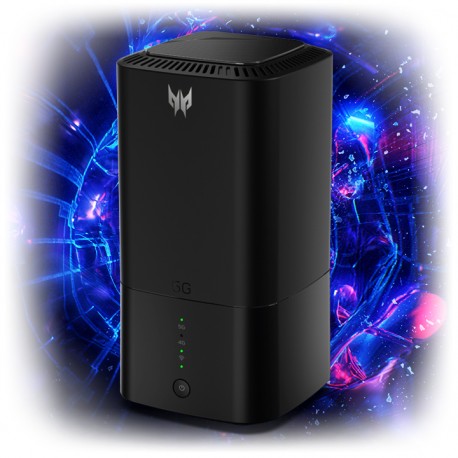 Acer Predator Connect X5 5G router inalámbrico Gigabit Ethernet Doble banda (2,4 GHz / 5 GHz) Negro