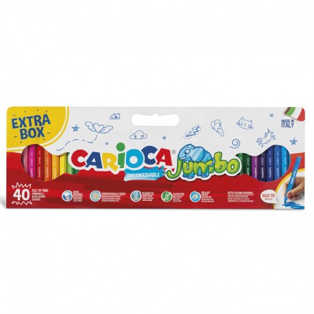 ROTUL.CARIOCA JUMBO CAJA DE 40