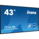 iiyama PROLITE LE4341S-B2 Pantalla plana para señalización digital 108 cm (42.5'') LCD 350 cd / m² Full HD Negro 18/7