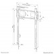 Neomounts soporte de pared para televisor de gran peso