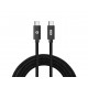 Conceptronic ETTA03B20 cable USB USB 2.0 2 m USB C Negro