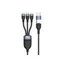 Conceptronic ETTA05B15 cable USB USB 2.0 1,5 m USB C USB C/Micro-USB B/Lightning Negro