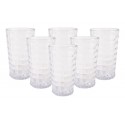 PACK 6 UNIDADES VASO 750 ML. MOD. BAUHAUS COLOR TRANSPARENTE