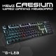 GAMING KEYBOARD MEMBRANE RGB TKL SP LAYOUT - WHITE