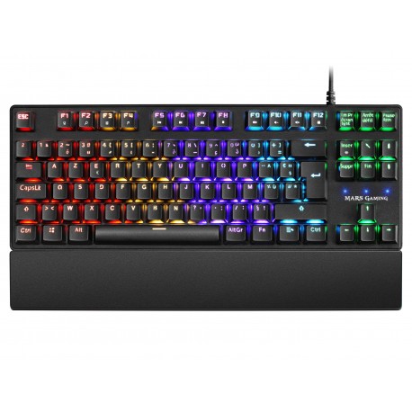 MARS GAMING - Mars Gaming MKXTKLBFR teclado USB Francés Negro - MKXTKLBFR