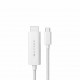 HYPER HD6007WHGL cable HDMI 2,5 m USB-C HDMI tipo A (Estándar) Blanco