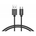 KSIX BCL201ACN NEGRO / CABLE DE CARGA Y DATOS USB-A A USB-C / 60W / 2M