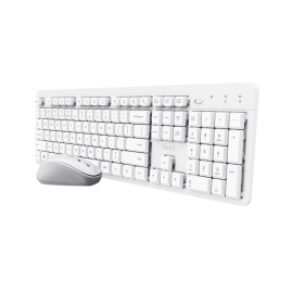 TRUST - KIT TECLADO + RATON WIRELESS SILENCIOSO ODY II BLANCO TRUST - 25467