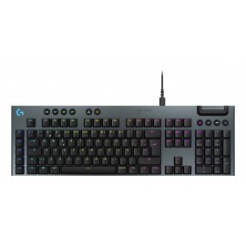 Logitech G Teclado mecánico para gaming con cable de perfil bajo G915 X, teclas de PBT